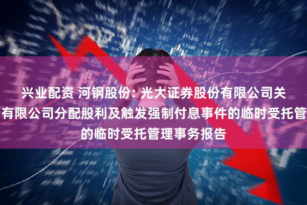 兴业配资 河钢股份: 光大证券股份有限公司关于河钢股份有限公司分配股利及触发强制付息事件的临时受托管理事务报告