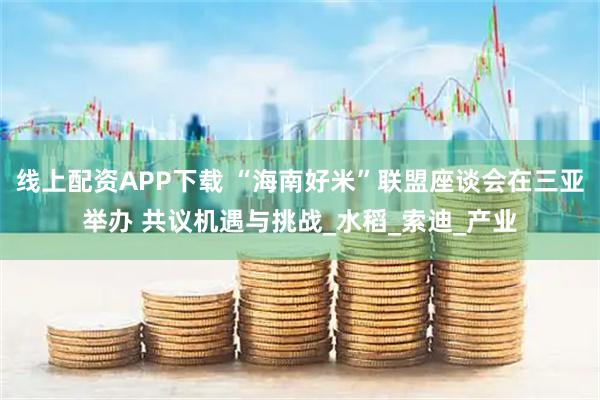线上配资APP下载 “海南好米”联盟座谈会在三亚举办 共议机遇与挑战_水稻_索迪_产业