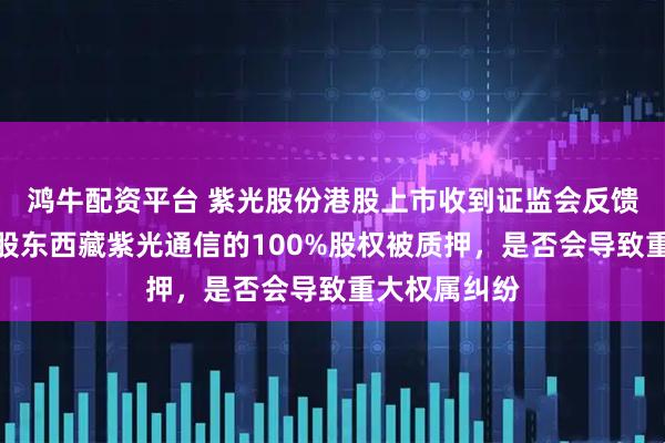 鸿牛配资平台 紫光股份港股上市收到证监会反馈意见：控股股东西藏紫光通信的100%股权被质押，是否会导致重大权属纠纷